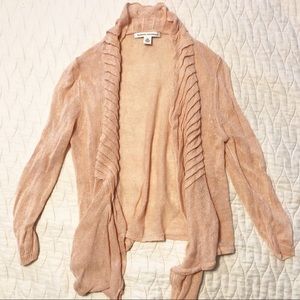 Banana Republic Peach Flowy Cardigan